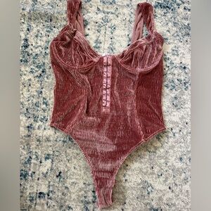 Velvet Mauve Bodysuit Tank Top